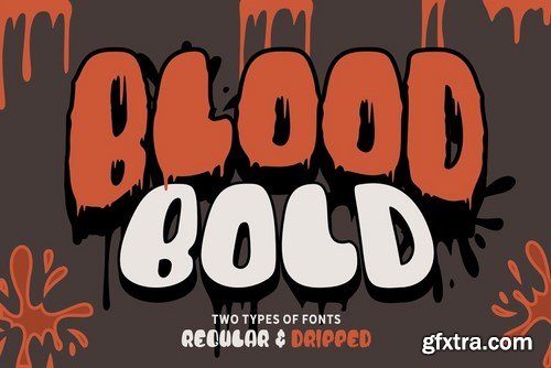 CM - Blood Bold - Fun Halloween Two Fonts 4085827