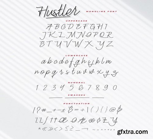 Hustler - Monoline Font