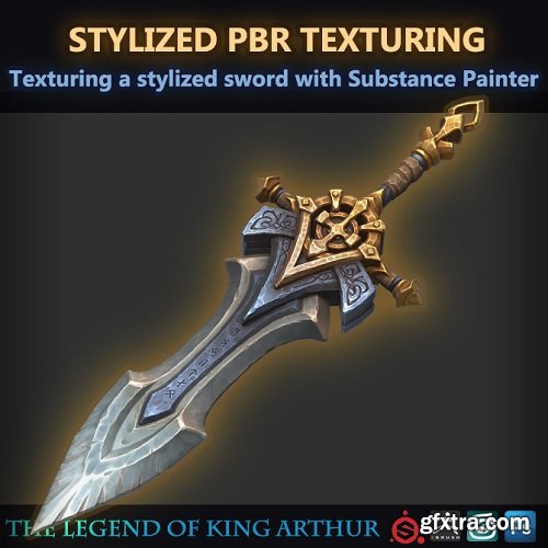 Texturing a stylized sword with Substance Painter (Stylized PBR)