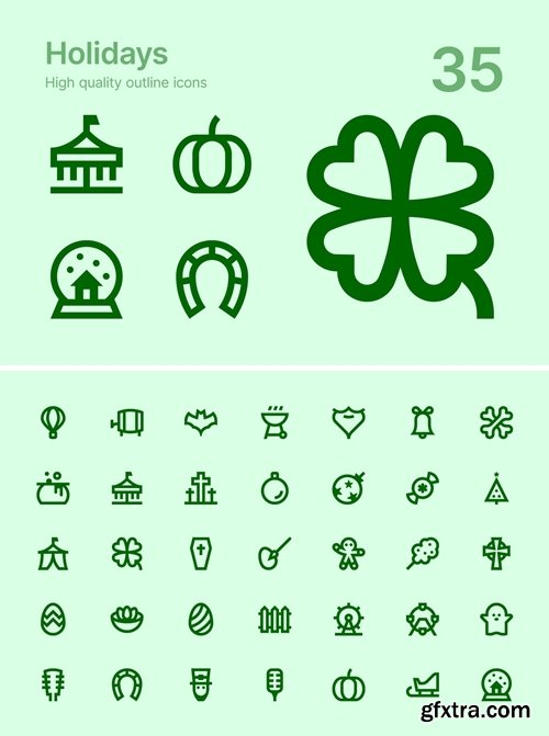 Holidays icons