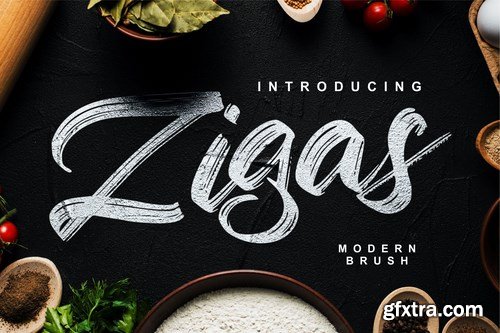 Zigas Modern Brush Font