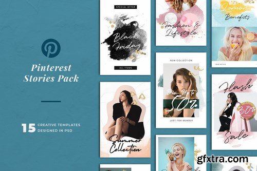 Pinterest Stories Templates