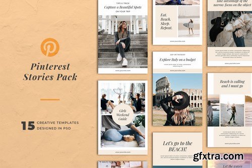 Travel Pinterest Stories Templates