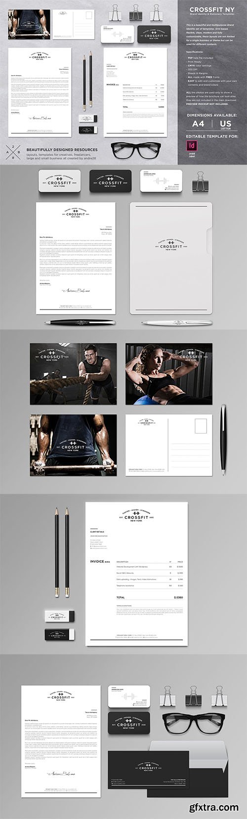 Crossfit Identity & Invoice Template