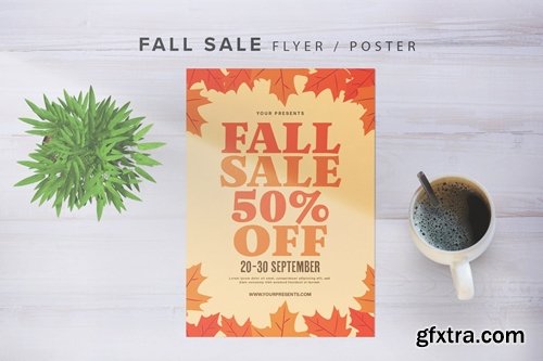 Fall Sale With Graphic Leaf