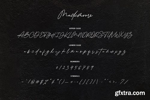 Mackmoore Signature Font