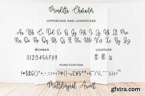 Menditta - Bounce Calligraphy Font