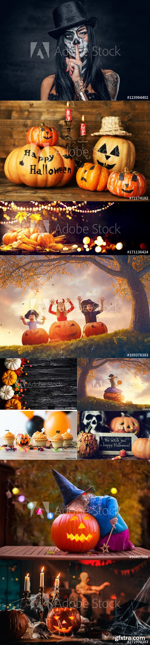 Set of Halloween Background vol3