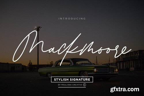 Mackmoore Signature Font