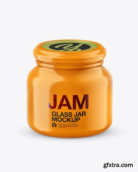 Glass Raspberry Jam Jar in Shrink Sleeve 48437