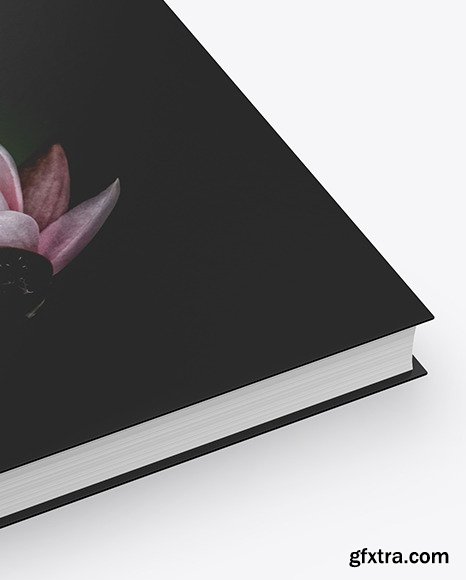 Book w/ Matte Cover Mockup - High Angle Shot 48401