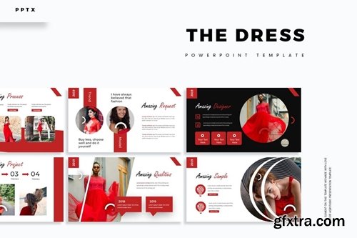 The Dress Powerpoint, Keynote and Google Slides Templates