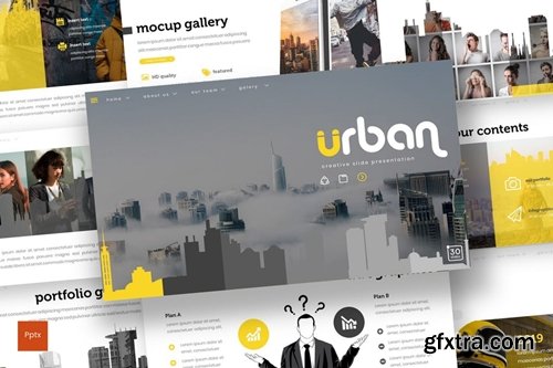 Urban Powerpoint, Keynote and Google Slides Templates