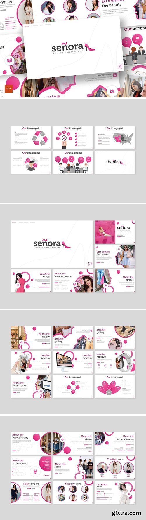 Senora Powerpoint, Keynote and Google Slides Templates