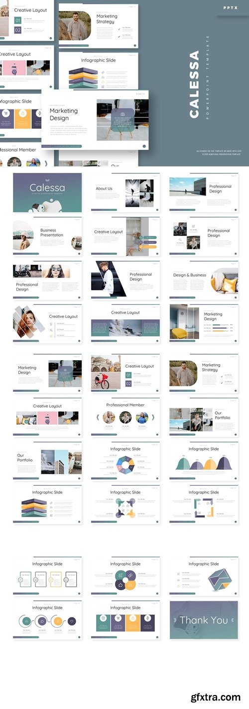 Calessa Powerpoint, Keynote and Google Slides Templates