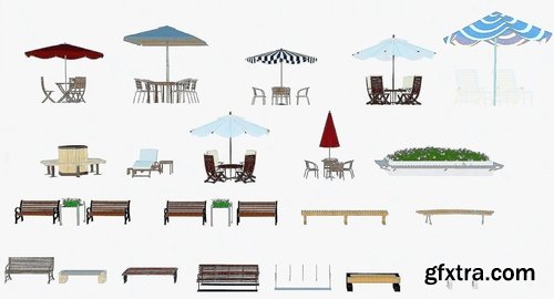 Cgtrader - Outdoor Architecture Item Pack 3D model