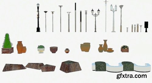 Cgtrader - Outdoor Architecture Item Pack 3D model