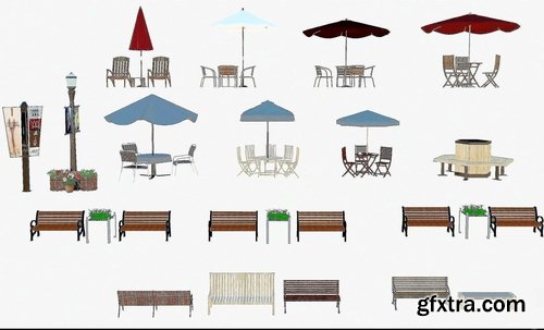 Cgtrader - Outdoor Architecture Item Pack 3D model