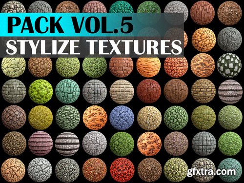 Cgtrader - Stylized Texture Pack - VOL 5 Texture