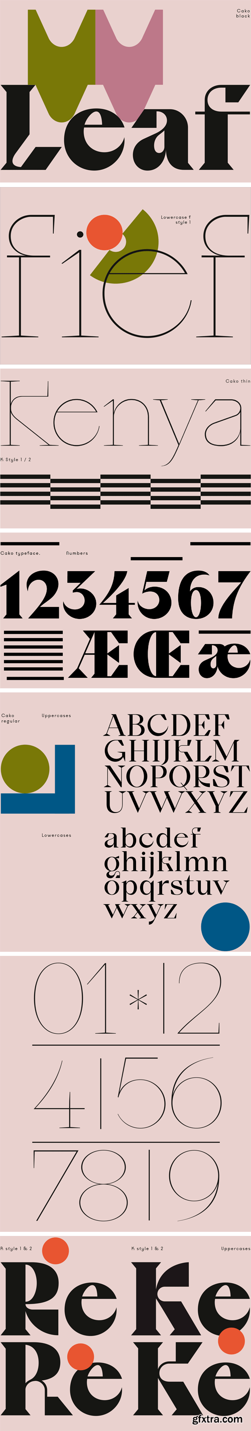 Cako Font Family