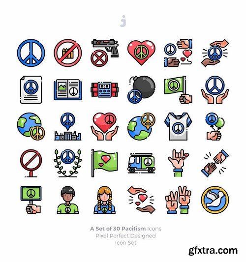 30 Pacifism Icons