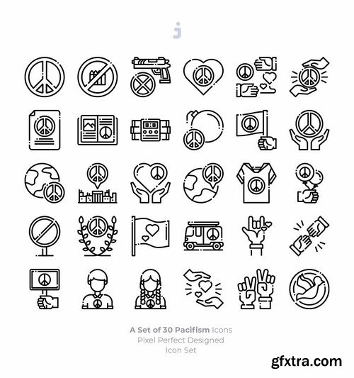 30 Pacifism Icons