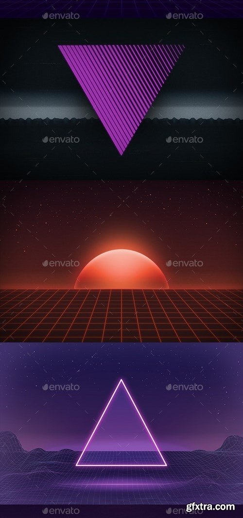 GraphicRiver - 80s Retro Backgrounds vol.3 24541936