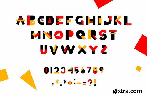 Simbox the font with color elements