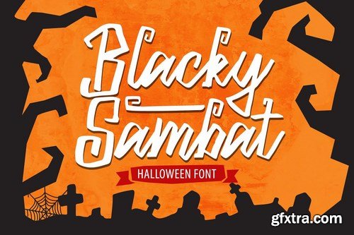 CM - Blacky Sambat - Halloween Font 4090536