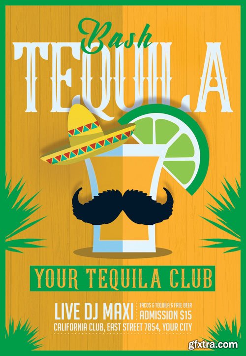 Tequila bash - Premium flyer psd template