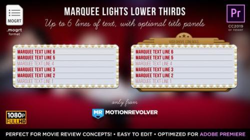 Udemy - Marquee Lights Titles & Lower Thirds | MOGRT for Premiere Pro