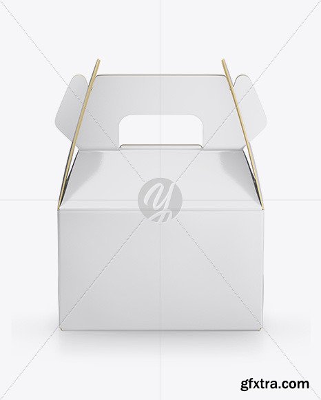 Glossy Paper Box Mockup 48399