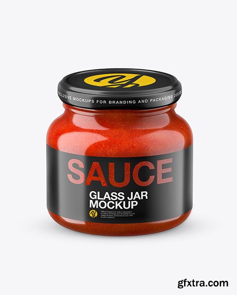 Glass  Red Hot Sauce Jar in Shrink Sleeve  48469