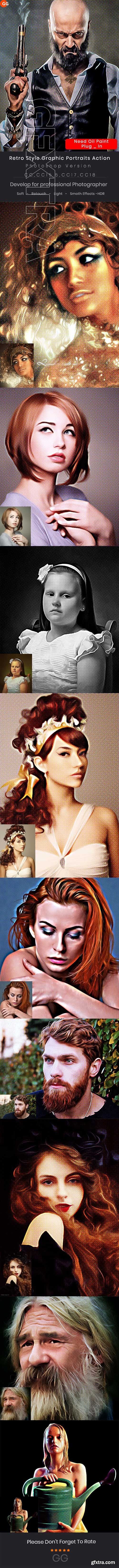 GraphicRiver - Retro Style Graphic Portraits Action 24397570