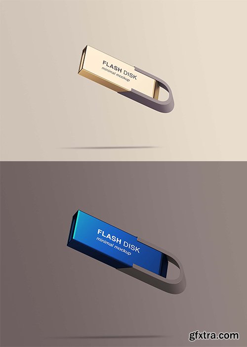 Flying Flash Disk Mockup