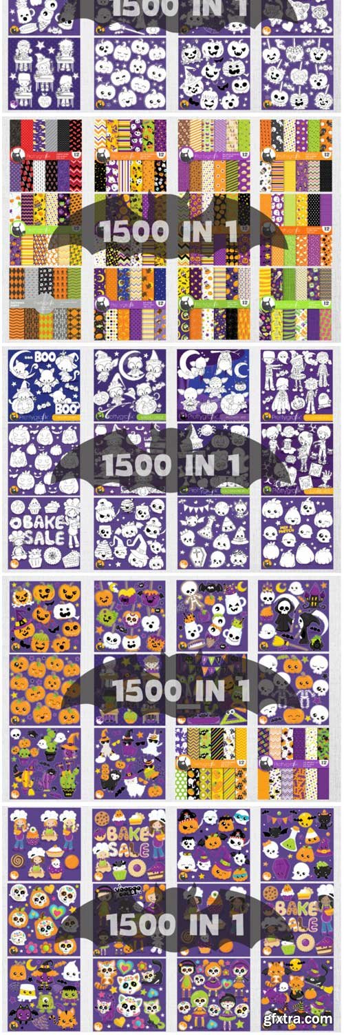 1500 Graphic Mega Halloween Bundle 1760681