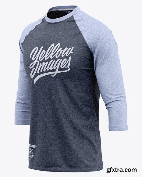 Men’s Heather Raglan 3/4 Length Sleeve T-hirt 48451