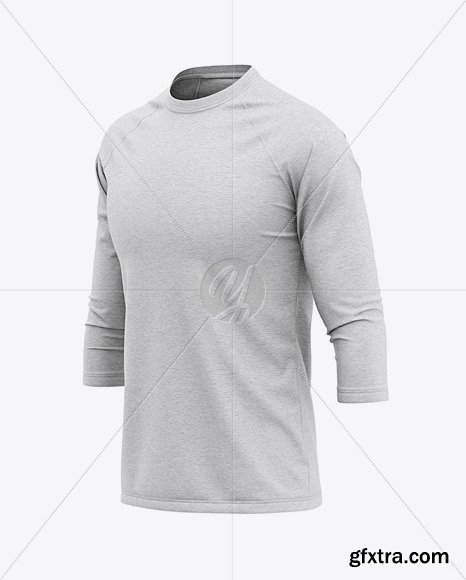 Men’s Heather Raglan 3/4 Length Sleeve T-hirt 48451