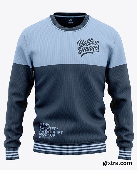 Men\'s Crew Neck Sweatshirt/Sweater Mockup 48592