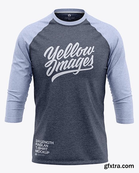 Download Men's Heather Raglan 3/4 Length Sleeve 48449 » GFxtra