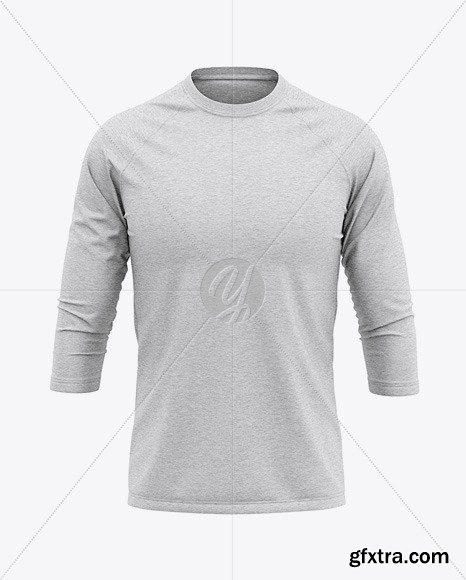 Men’s Heather Raglan 3/4 Length Sleeve 48449