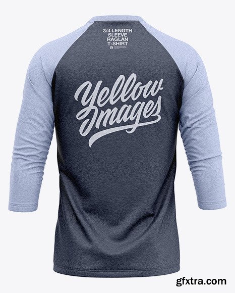 Men’s Heather Raglan 3/4 Length Sleeve 48450