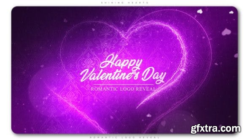 VideoHive Shining Hearts Romantic Logo Reveal 23218747