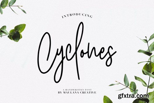 Cyclones Signature Brush Font