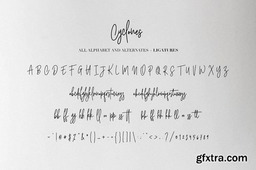 Cyclones Signature Brush Font