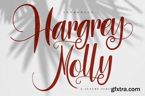 Hargery Molly Luxury Script Font