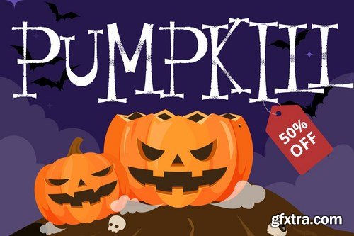 Resquro Halloween Decorative Font