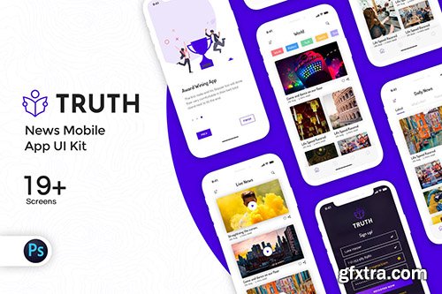 Truth: News Mobile App UI Kit