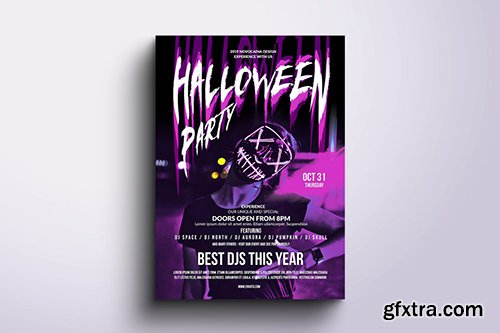 Halloween Party Poster & Flyer v3