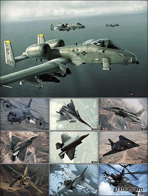 141 Aircraft 3D Models + Textures